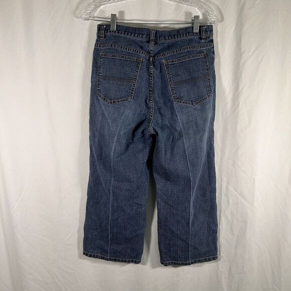 Chico's Capri's Women's 8 Medium Wash Denim Button Zip Additions Cotton Blend - Picture 7 of 9